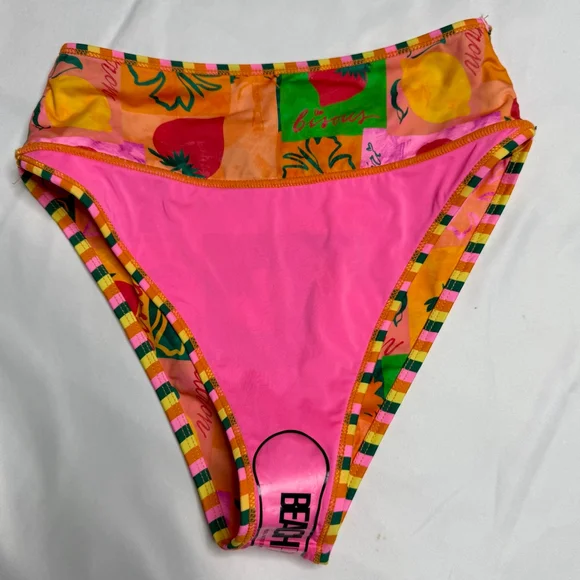 Beach Riot Carlotta Fruits Swimsuit Bathing Suit Bikini BOTTOMS Size XS - Picture 7 of 9